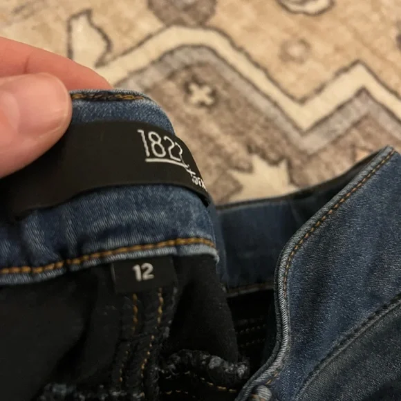 1822 Denim Women's Skinny Jeans - Dark Blue - Picture 3 of 4